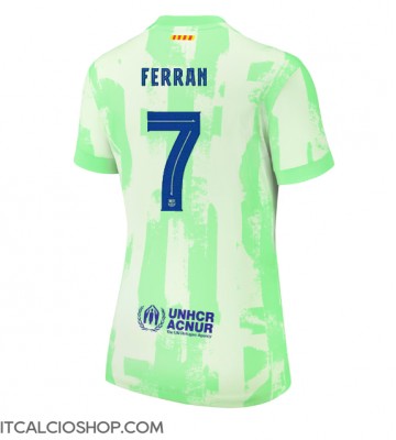 Barcelona Ferran Torres #7 Terza Maglia Femmina 2024-25 Manica Corta